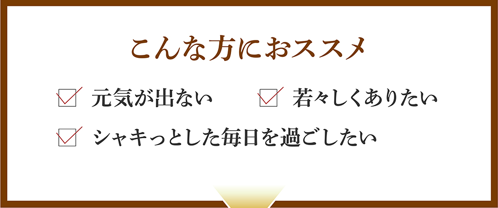 スッポン発酵黒にんにく卵黄はこんな方にオススメ